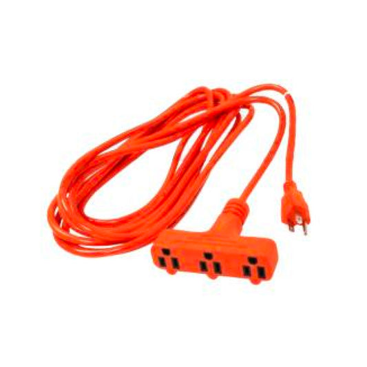 Extensión 5M Exterior Naranja 3X14  3 SALIDAS