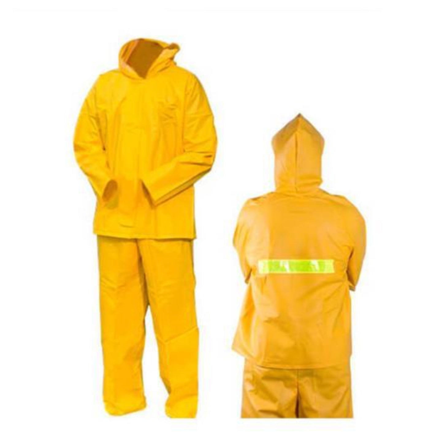 Impermeable Amarillo y Dos Piezas en PVC