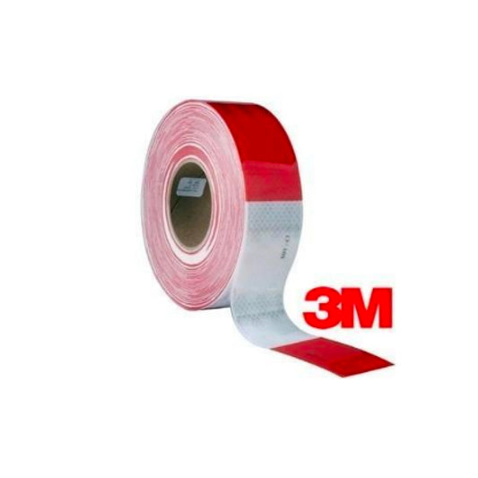 Cinta Reflectiva 3M CONSPICUITY BCO/ROJO 5CMX45.7 MT